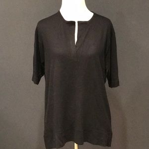 J. Crew Navy Blue Cashmere Short Sleeve Top